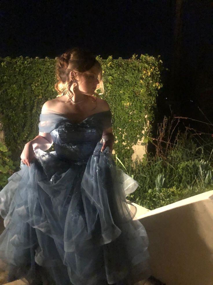 Unique Ball Gown Off The Shoulder Gray Tulle With Lace Prom Dresses Formal Gown Inspo Evening Outfits AB1408