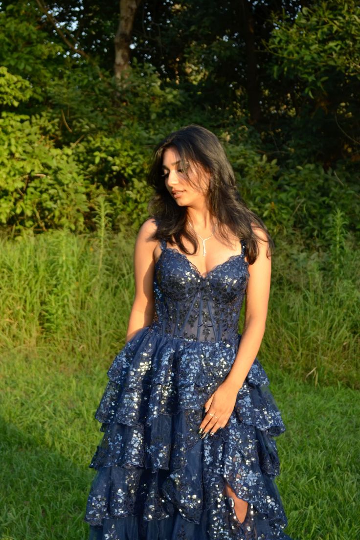 Sparkly Ball Gown Off The Shoulder With Lace Slit For High School Teens Girls Prom Dresses Sequin Long Formal Evening Party Gowns N792