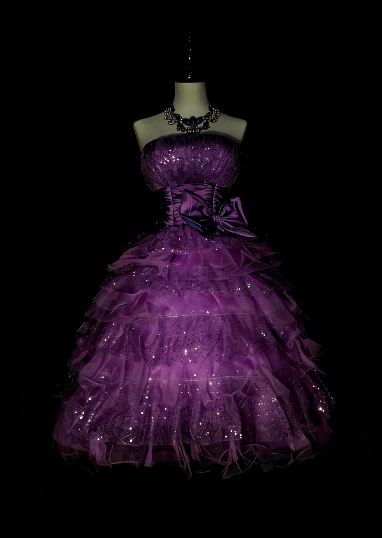 Unique Ball Gown Strapless Purple Tulle Inspo 2000s Hoco Gowns Short Inspo Homecoming Dresses N1363