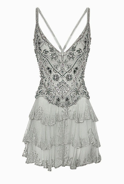 Senior homecoming dress, cute short prom dresses inspo mint green sequin backless Birthday Cocktail Ideas Outfits RB8316