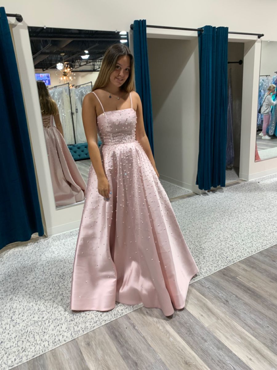 Prom Dress Ball Gown Vestidos Pink Straps Satin Floor Length Formal Gown for Women Graduation Party RB9445