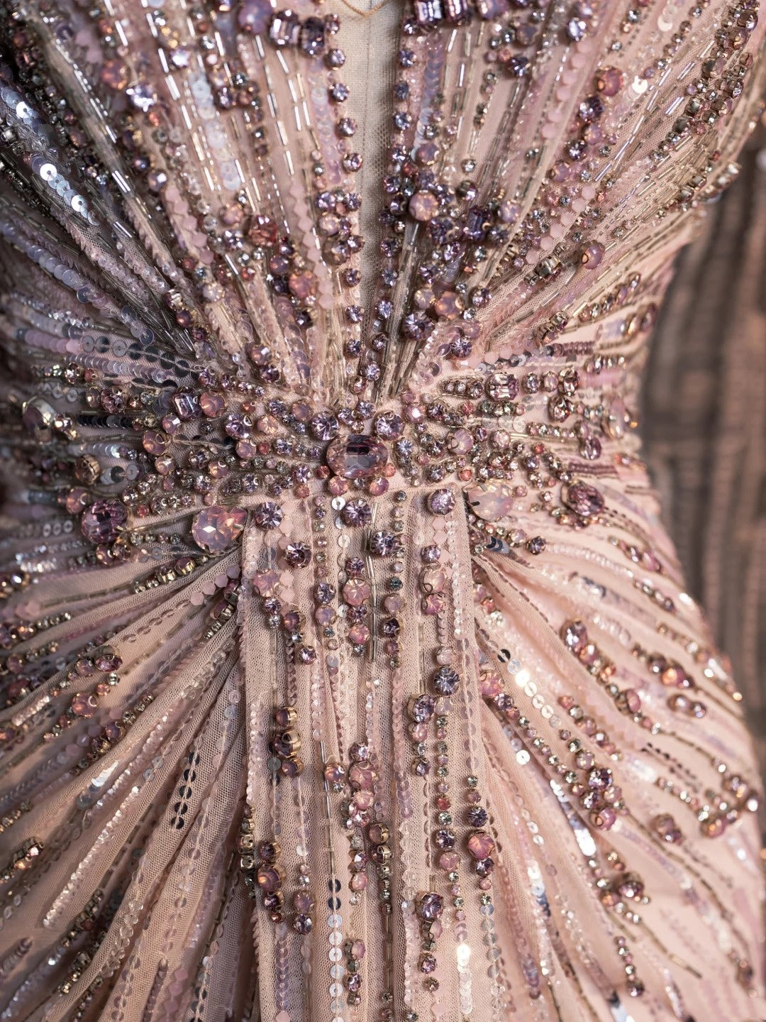 Sparkly A Line V Neckline Pink Sequined Beaded Bodice Long Prom Dress Evening Outfits Formal Dress N547