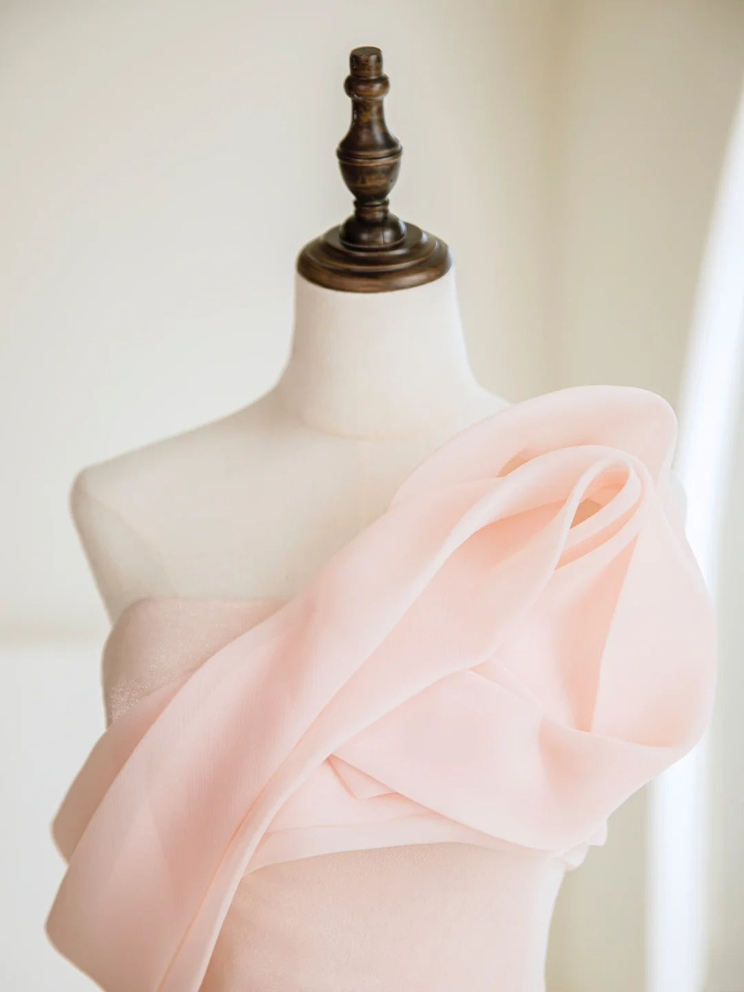 Timeless Mermaid One Shoulder Blush Pink Long Prom Dresses Inspiration Party Dress Prom Gowns N304