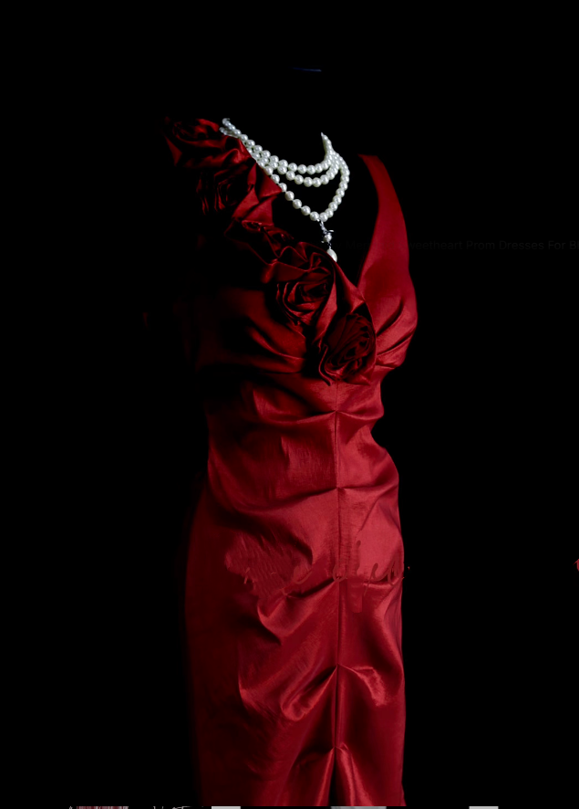Retro Classy Mermaid V Neck 1950s Burgundy Satin Pleated Long Prom Dresses Formal Gowns N833