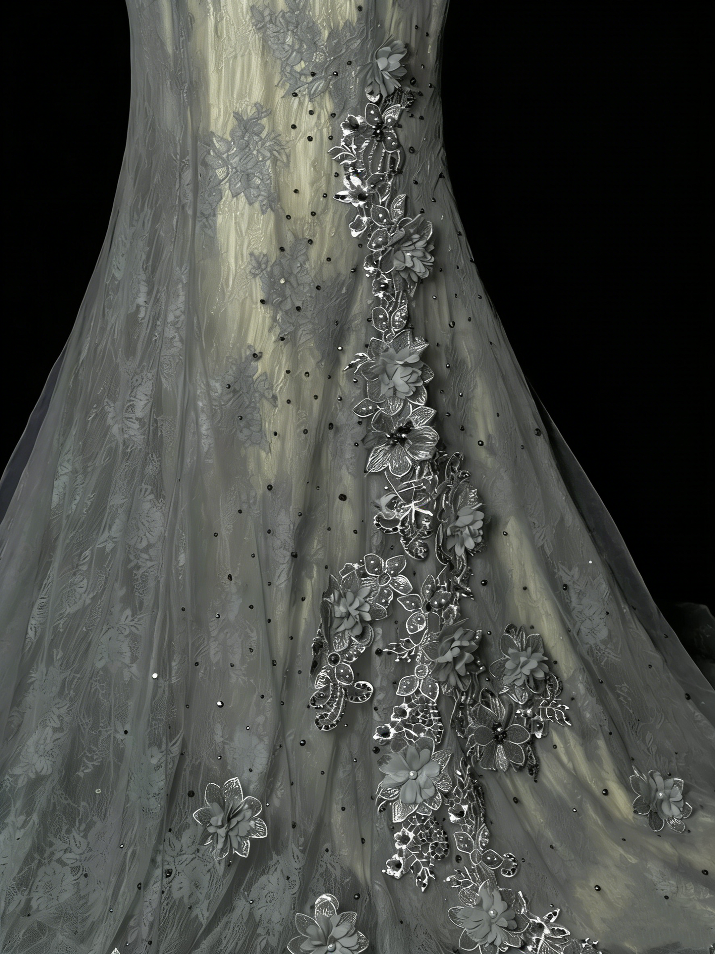 Unique Mermaid Scoop Dusty Green Lace Tulle 1950s Long Prom Dresses Party Dress 18th Birthday Outfits N973