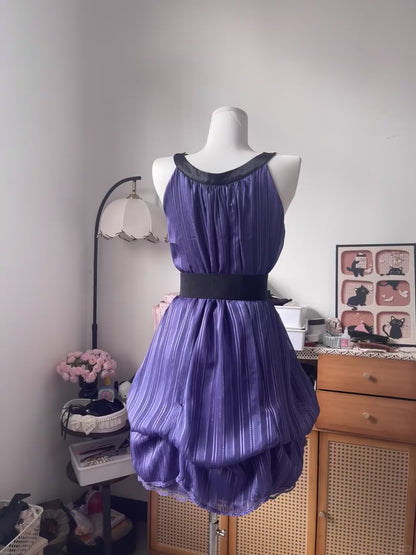 Vintage A Line V Neck Grape With Black Lace 16th Birthday Homecoming Dress Graduation Outfits RB6801