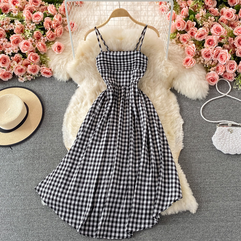 Cute Plaid Two-piece Dress RF0370