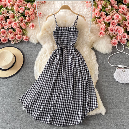 Cute Plaid Two-piece Dress RF0370