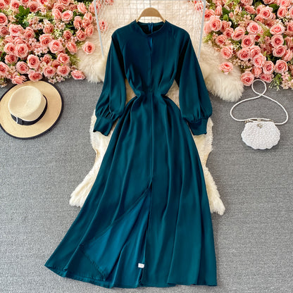 Elegant Long Sleeve A Line Dress Fashion Dress RF0366
