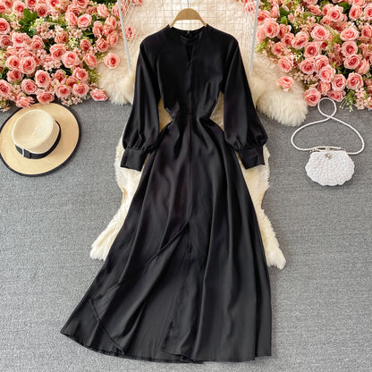 Elegant Long Sleeve A Line Dress Fashion Dress RF0366
