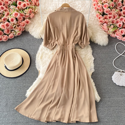 Cute A Line Color Block Dress RF0359