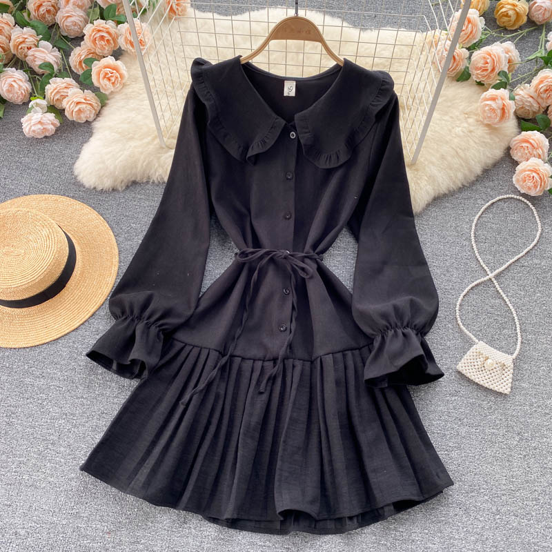 Lovely A Line Long Sleeve Dress Fashion Dress RF0357