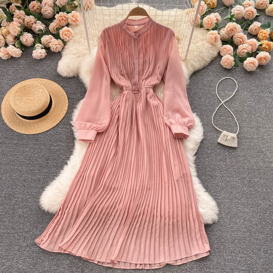 Elegant Chiffon Long Sleeve Dress Fashion Dress RF0351
