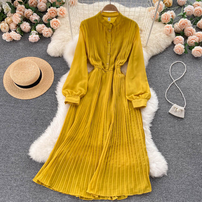 Elegant Chiffon Long Sleeve Dress Fashion Dress RF0351