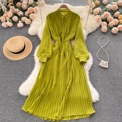 Elegant Chiffon Long Sleeve Dress Fashion Dress RF0351
