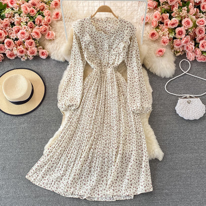 Cute Chiffon Long Sleeve Dress Fashion Dress RF0350