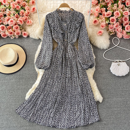 Cute Chiffon Long Sleeve Dress Fashion Dress RF0350