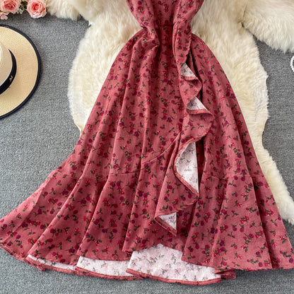 Cute A Line Flora Short Dress Fashion Dress RF0342