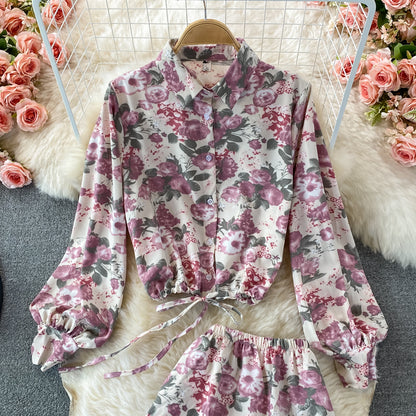 Cute Floral Two Pieces Dress Fashion Dress RF0336