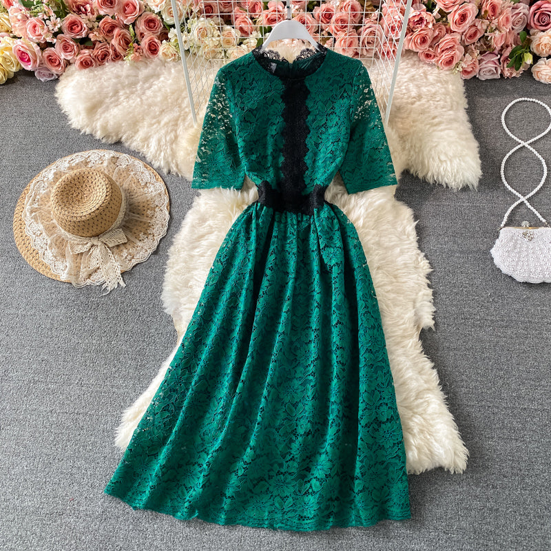 Cute Lace Short Dress A Line Fashion Dress RF0332