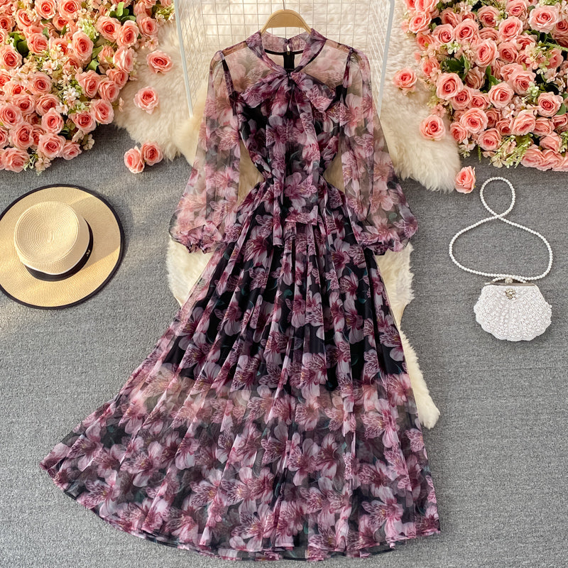 Elegant Tulle Long Sleeve Dress Fashion Dress RF0330