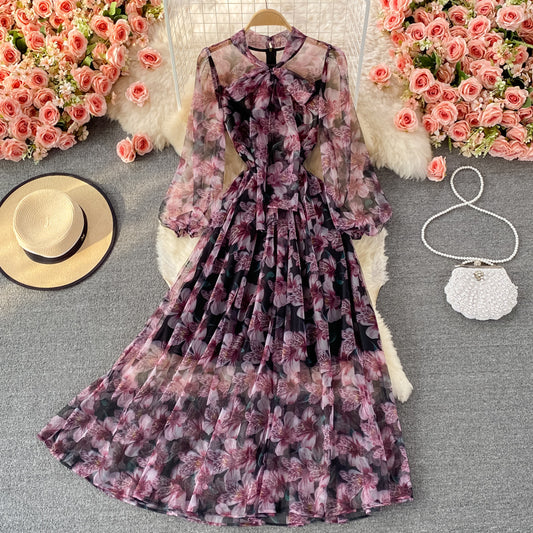 Elegant Tulle Long Sleeve Dress Fashion Dress RF0330
