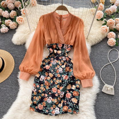 Fashionable Long-sleeved Dresses RF0320