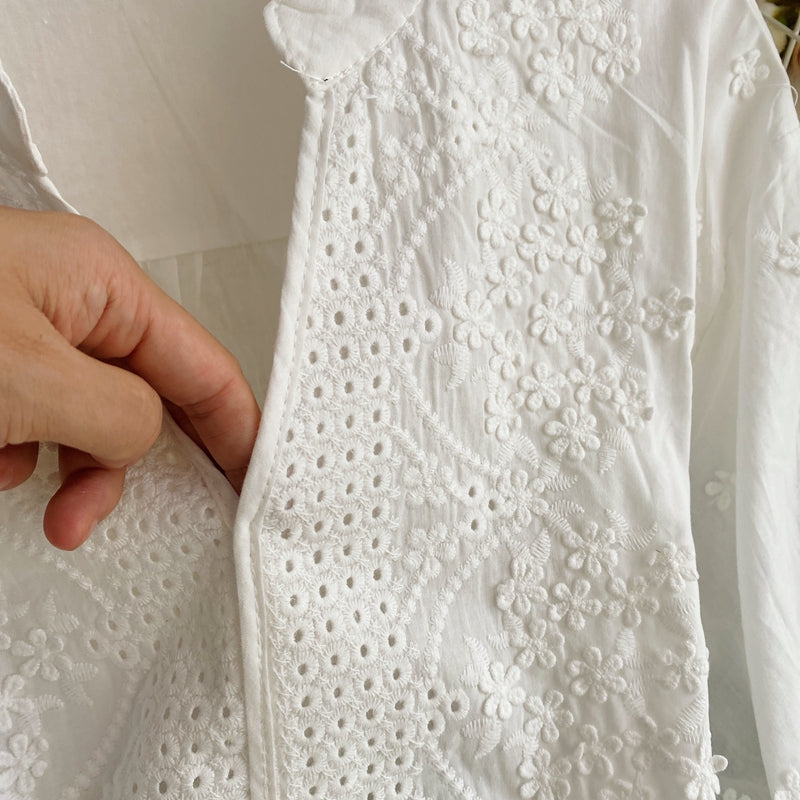 Elegant A Line Lace Dress White Fashion Dress RF0311