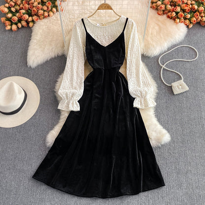 Lovely Two-piece Dress A Line Fashion Dress RF0263