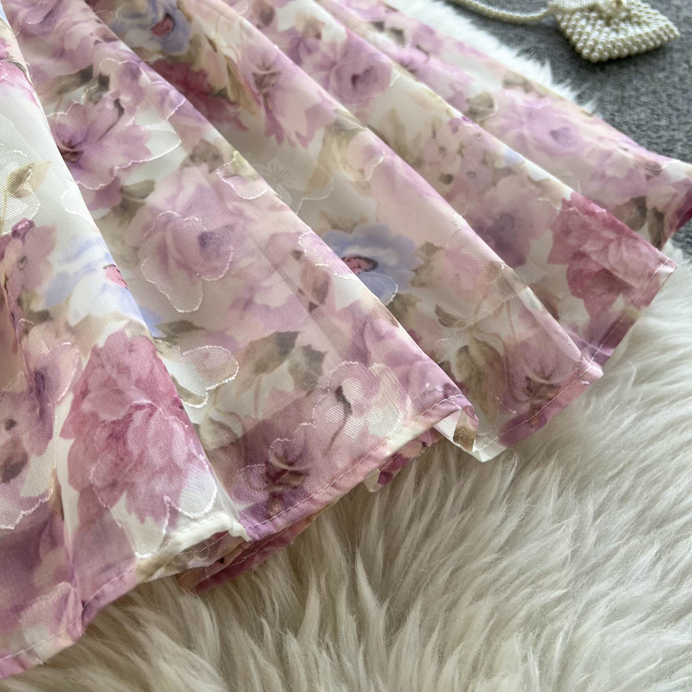 Cute Floral Short Dress Fashion Dress RF0262