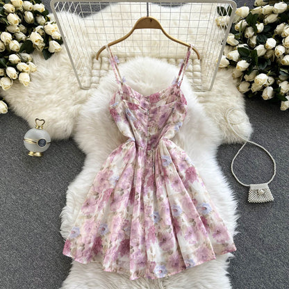 Cute Floral Short Dress Fashion Dress RF0262