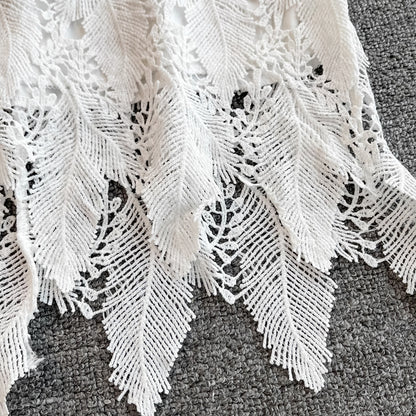 White Lace Short Dress Fashion Dress RF0247