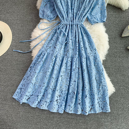 Cute Lace A Line Dress Lace Fashion Dress RF0243