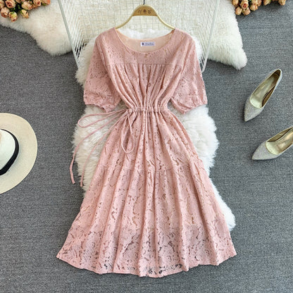 Cute Lace A Line Dress Lace Fashion Dress RF0243