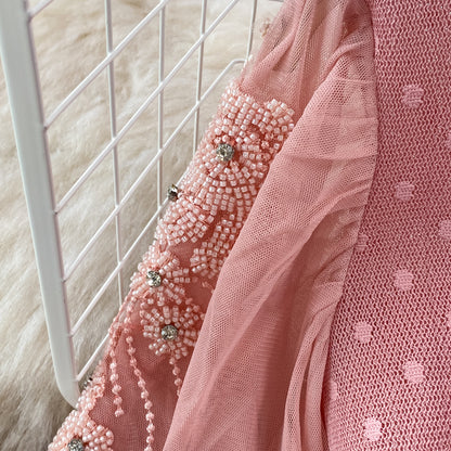 Cute Lace Long Sleeve Dress A Line Fashion Dress RF0222