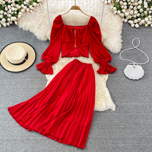 Stylish Two Pieces Dress A Line Fashion Dress RF0218