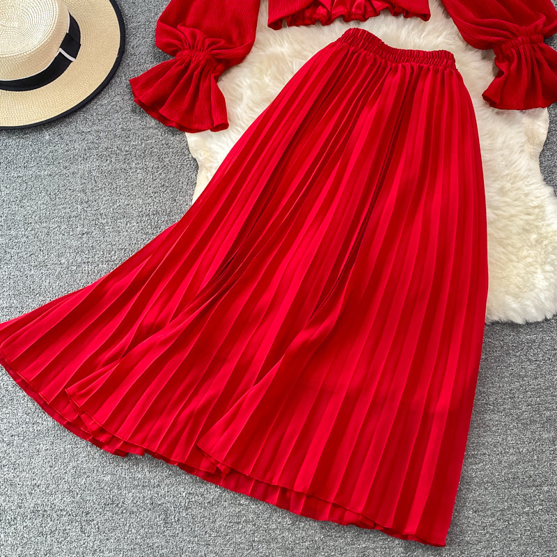 Stylish Two Pieces Dress A Line Fashion Dress RF0218