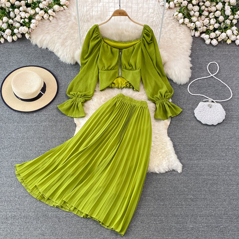 Stylish Two Pieces Dress A Line Fashion Dress RF0218