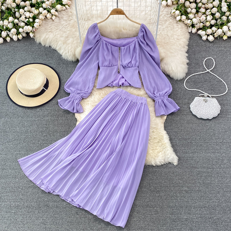 Stylish Two Pieces Dress A Line Fashion Dress RF0218