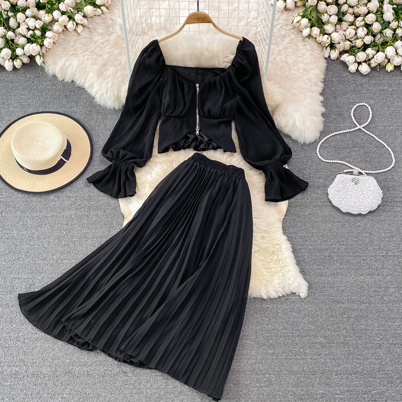Stylish Two Pieces Dress A Line Fashion Dress RF0218