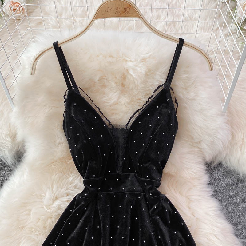 Sexy V Neck Short A Line Dress Fashion Dress RF0216