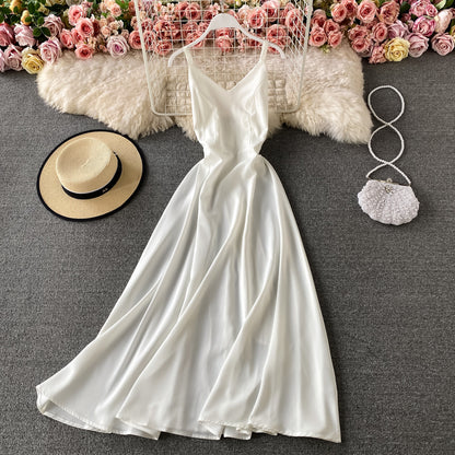 Simple V Neck Short Dress A Line Fashion Dress RF0210