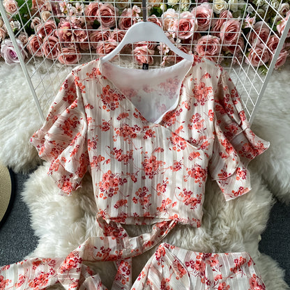 Cute Printed Two-piece Dress Fashion Dress RF0201
