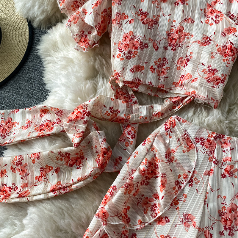 Cute Printed Two-piece Dress Fashion Dress RF0201