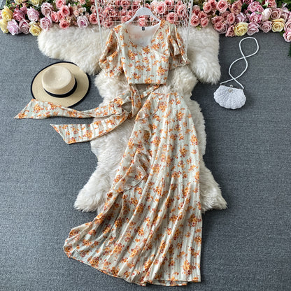 Cute Printed Two-piece Dress Fashion Dress RF0201