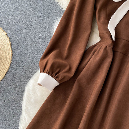 Lovely Bow-knot Long-sleeved Dress RF0192