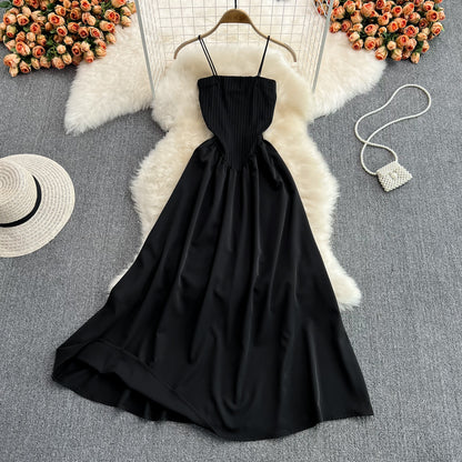Black A Line Off Shoulder Dress Fashion Dress RF0184