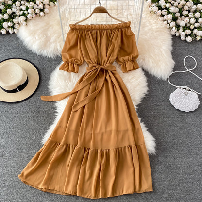Simple Chiffon Short A Line Dress Fashion Dress RF0183