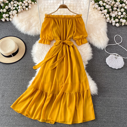 Simple Chiffon Short A Line Dress Fashion Dress RF0183