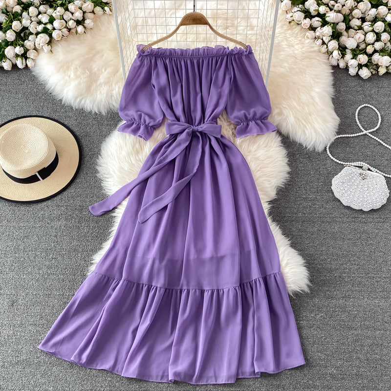 Simple Chiffon Short A Line Dress Fashion Dress RF0183